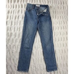 Derek Lam Denim Lou High Rise Classic Skinny Jeans Blue 100% Cotton Size 25